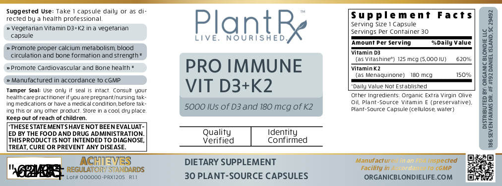 Pro Immune Vit D3 + K2