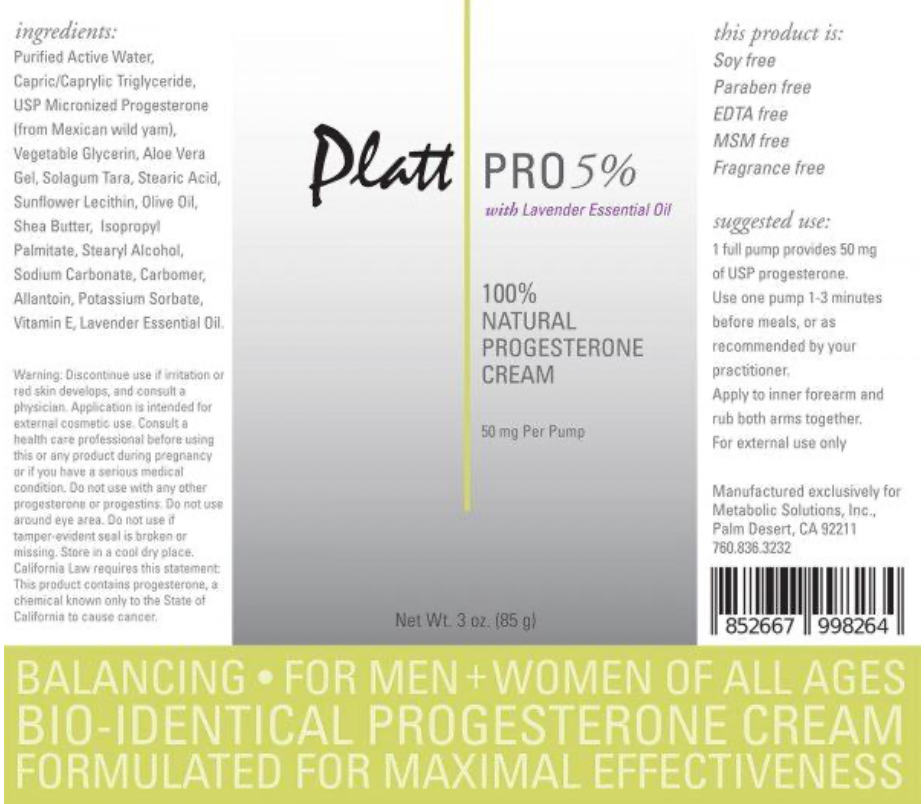 Platt Pro Progesterone Cream